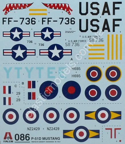 1/72 ITALERI 086 P-51 D Mustang