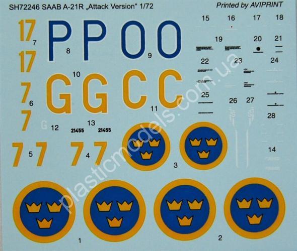 1/72 Special hobby 72246 SAAB A-21R 'Attack Version'