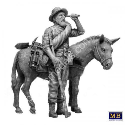 1/35 Master Box 35233 Gold-Digger - The Wild West Gold Fever Series Kit No. 1