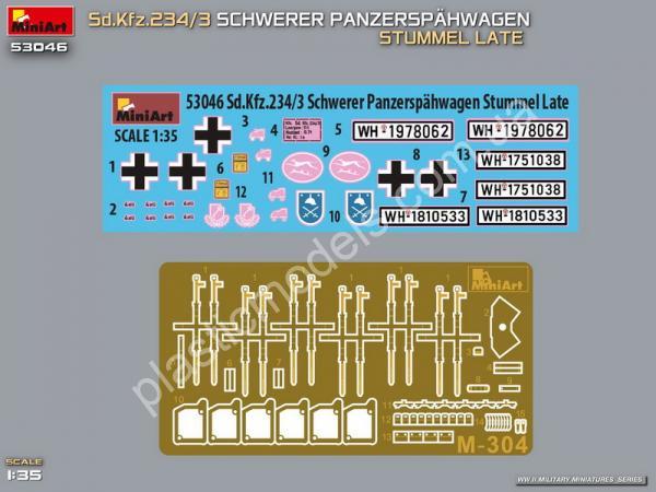 1/35 MiniArt 53046 Sd.Kfz.234/3 Schwerer Panzerspahwagen Stummel Late