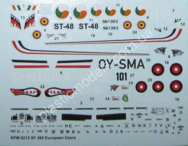 1/72 Kovozavody Prostejov 0212 SIAI SF-260W/D „European Users“