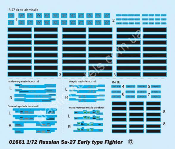 1/72 Trumpeter 01661 Su-27 Early type Fighter