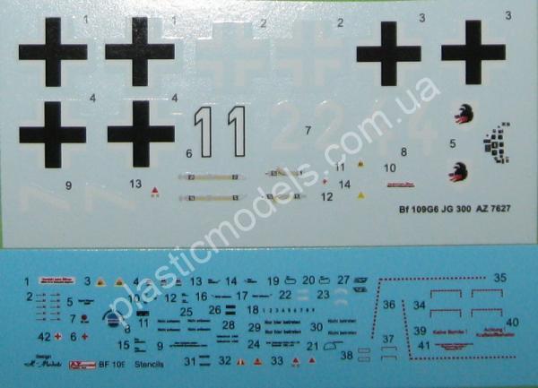 1/72 AZ model 7627 Messerschmitt Bf-109G-6 'JG 300 Wilde Sau'