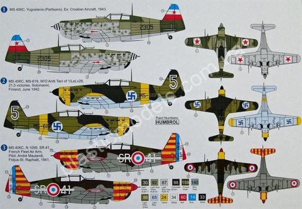 1/48 Admiral 4806 MS.406 C.1 (Finlad, Yugoslavia, France)