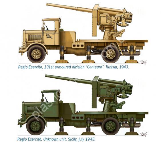 1/72 Italeri 7508 Autocannone 3 RO with 90/53 AA GUN - FAST ASSEMBLY
