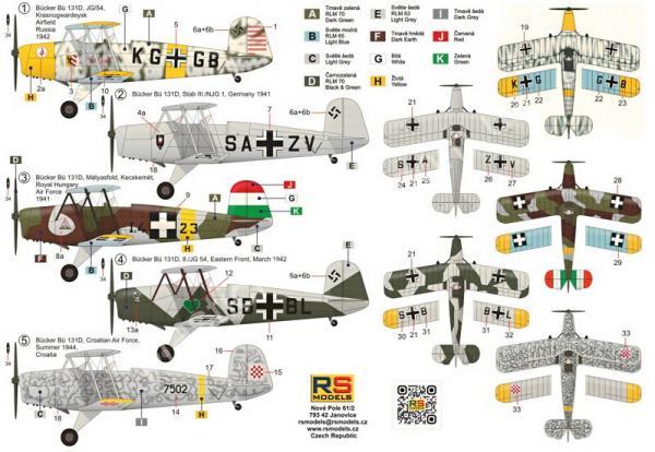 Bücker Bü 131D 1/48 RS models 48012