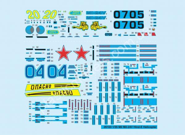 1/35 Trumpeter 05103 Mil Mi-24V Hind-E Helicopter