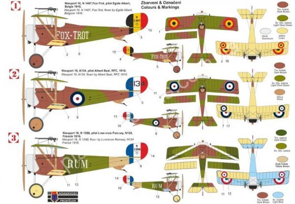 1/72 Kovozavody Prostejov 0452 Nieuport Ni-16 “Other services”