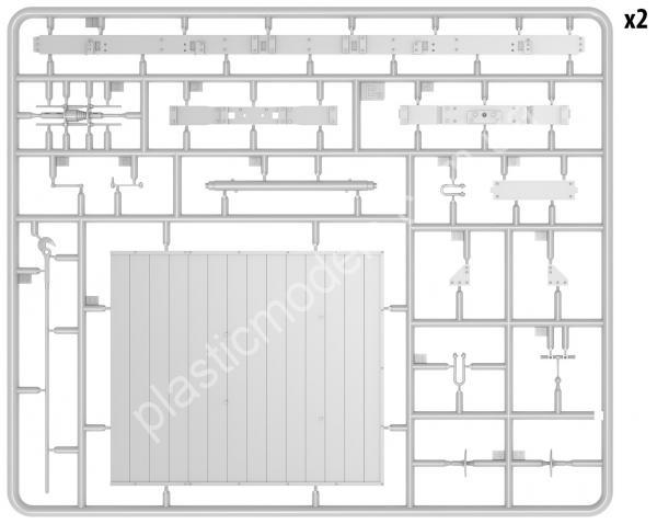 1/35 MiniArt 35288 Railway Covered-Goods Wagon 18t ''NTV'' Type