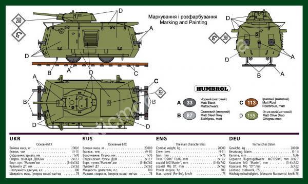 1/72 UMmt 670 Armored railcar BDT-41