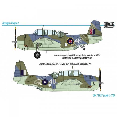 1/72 Sword 72137 Grumman Avenger/Tarpon Mk. I
