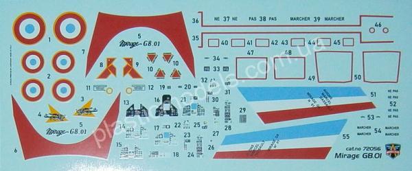 1/72 Modelsvit 72056 Mirage G8.01