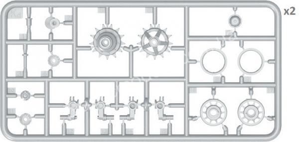 1/35 MiniArt 37056 T-54/T-55(Early) Wheels Set