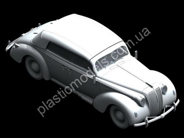 1/24 ICM 24022 Admiral кабриолет, Германский пассажирский автомобиль ІІ МВ с раскрытым тентом