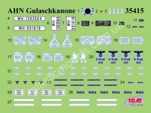 1/35 ICM 35415 Gulaschkanone German mobile field kitchen LKW AHN