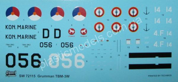 1/35 Sword 72115 Grumman TBM-3W ‘Guppy’