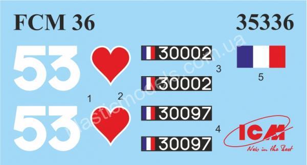 1/35 ICM 35338 FCM 36 with French Tank Crew