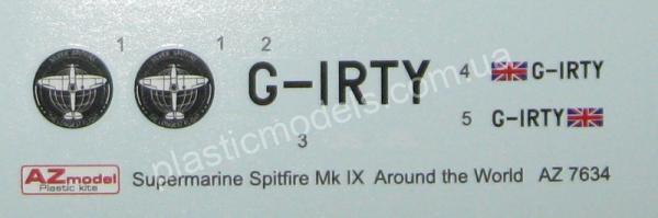 1/72 AZ model 7634 Spitfire Mk.IX “The Longest Flight”