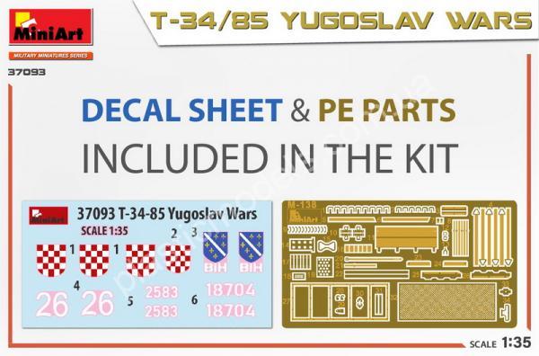 1/35 MiniArt 37093 T-34/85 Yugoslav Wars