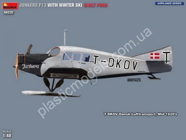 Junkers F13 with Winter Ski Early Prod 1/48 MiniArt 48020