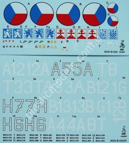 1/72 HR model 72002 Avia B-534/IV CSR (incl. PE)
