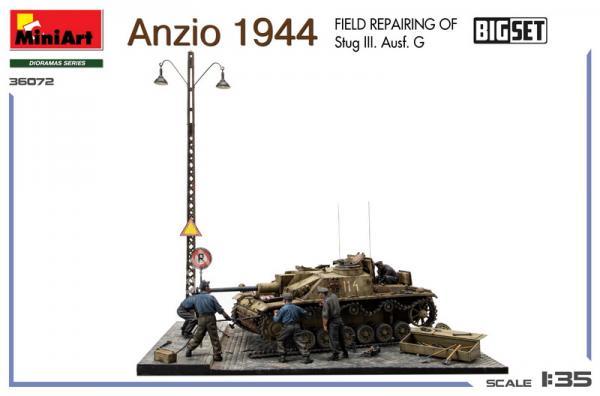 1/35 MiniArt 36072 Anzio 1944 Field Repairing of Stug III. Ausf. G.