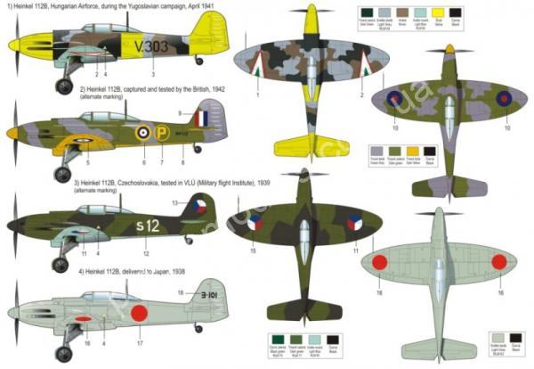 1/72 RS models 92062 Heinkel-112 Hungary A.F.