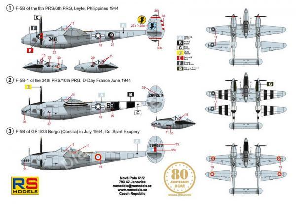 1/72 RS models 92288 F-5B Lightning