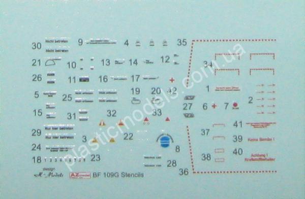 1/72 AZ model 7503 Bf-109G-10(Diana) Special Markings