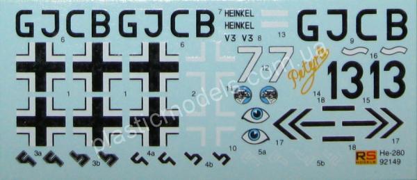 1/72 RS models 92149 Heinkel He 280 V3