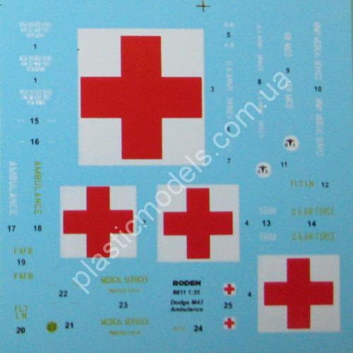 1/35 Roden 811 Dodge M43  ¾ ton 4x4 Ambulance truck