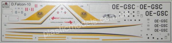 1/72 A-model 72245 Dassault Falcon 10