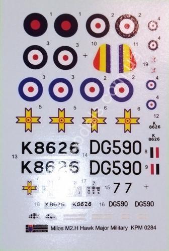 1/72 Kovozavody Prostejov 0284 Miles M.2H Hawk Major „In Military Service“