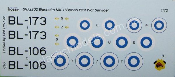 1/72 Special hobby 72202 Blenheim Mk.I 'Finnish post war service'