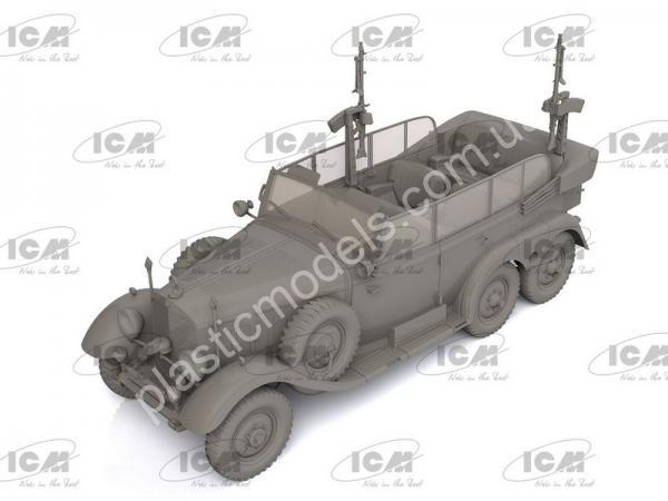 1/35 ICM 35530 Type G4 Partisanenwagen German WWII vehicle with machine gun
