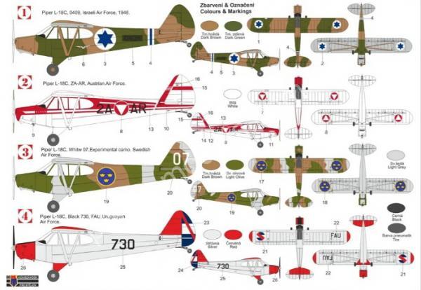 1/72 Kovozavody Prostejov 0539 Piper PA-18C Super Cub Military