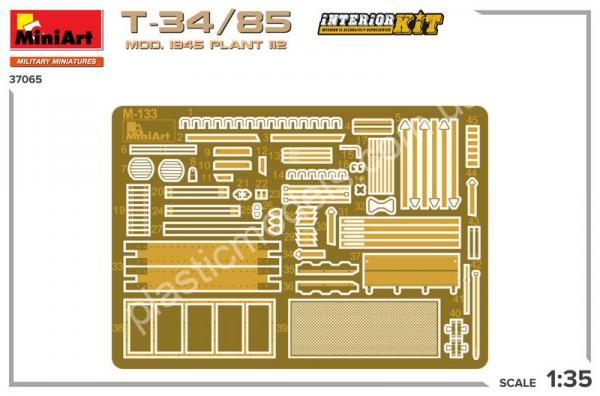 1/35 MiniArt 37065 T-34/85 Mod. 1945 Plant 112 Interior kit