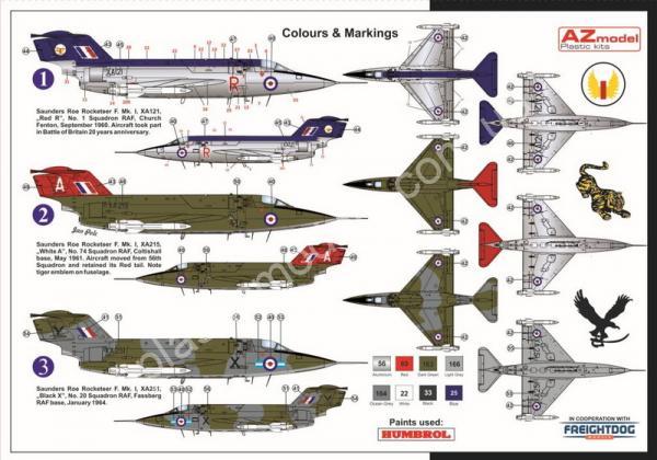 1/72 AZ model 7579 Saunders Roe SR-53 F.Mk.I