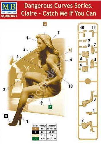 1/24 Master Box 24021 Claire - Catch Me if You Can