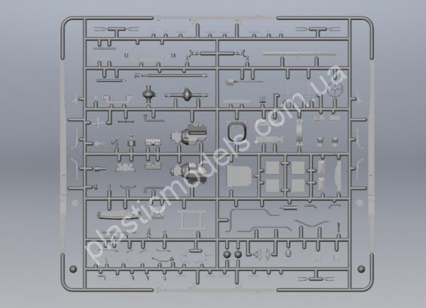 1/35 ICM 35412 V3000S/SS M (Sd.Kfz.3b) Maultier, Германский полугусеничный грузовой автомобиль ІІ МВ