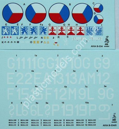 1/72 HR model 72006 Avia B-534/II CSR (incl. PE)