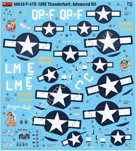 Republic P-47D-10RE Thunderbolt Advanced Kit 1/48 MiniArt 48030