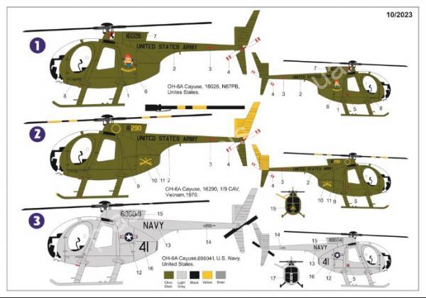 1/72 AZ model 7865 Hughes OH-6A “Cayuse”