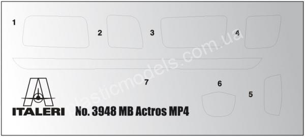 1/24 Italeri 3948 Mercedes Benz MP4 Big Space (Middle Roof)