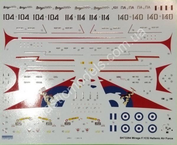 1/72 Special hobby 72294 Mirage F.1 CG