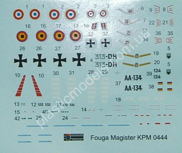 1/72 Kovozavody Prostejov 0444 Fouga CM-170 Magister “Over Europe Pt.II”