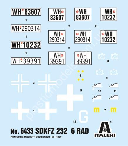 1/35 Italeri 6433 Sd.Kfz.232 6-Rad.