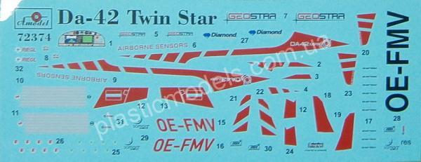 1/72 A-model 72374 Diamond Da-42 Twin Star