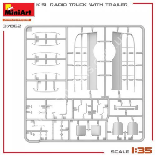 1/35 MiniArt 37062 K-51 Radio Truck w/ Trailer