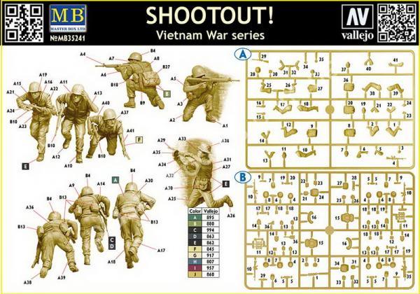 1/35 Master Box 35241 Shootout. Vietnam War Series
